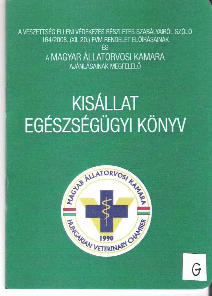 Magyar Állatorvosi Kamara oltási könyve
